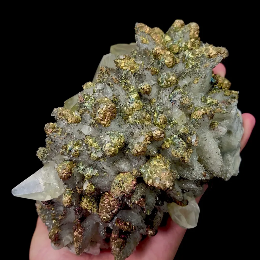 Natural Pyrite and Calcite Mineral Specimen,High Quality Specimen,DAYE,HUBEI,CHINA(160*92*100mm) - image 4
