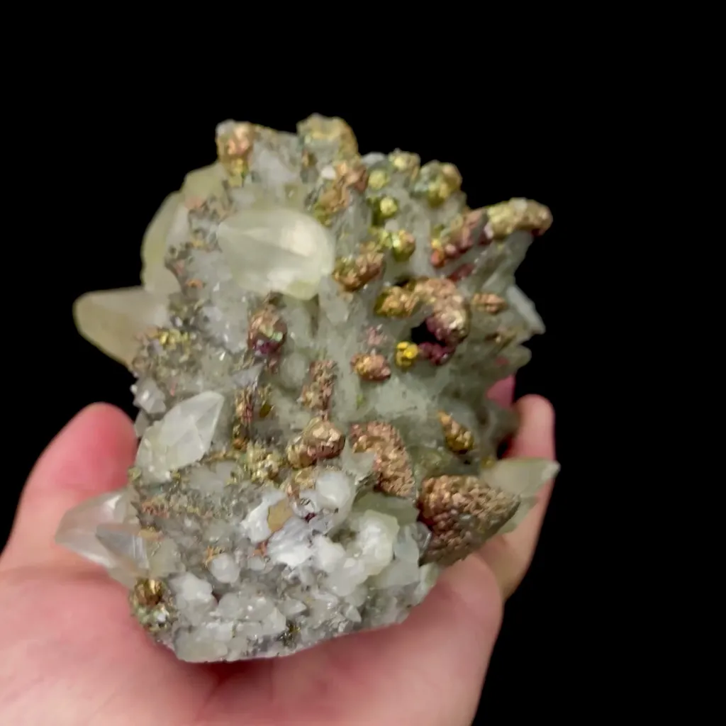 Natural Pyrite and Calcite Mineral Specimen,High Quality Specimen,DAYE,HUBEI,CHINA(160*92*100mm) - image 3