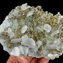 Natural Pyrite and Calcite with Clear Quartz Cluster, Mineral Specimen:Fujian,China (130*80*35MM) - image 3