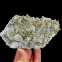 Natural Pyrite and Calcite with Clear Quartz Cluster, Mineral Specimen:Fujian,China (130*80*35MM) - image 1