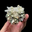 Natural Pyrite and Clear Quartz Cluster Mineral Specimen,High Quality Specimen,FUJIAN,CHINA(70*65*45mm) - image 2
