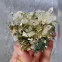 Natural Pyrite and Clear Quartz Cluster Symbiosis comes from Fujian,China 70*65*45MM - image 1
