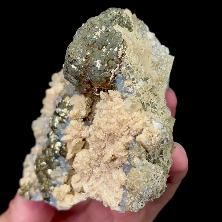 Natural Pyrite and Dolomite Quartz, Mineral Specimen:Daye,Hubei (90*50*80MM) - image 2