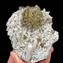 Natural Pyrite and Quartz Cluster, Mineral Specimen:Inner Mongolia,China (75*90*35MM) - image 1