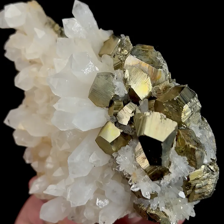 Natural Pyrite and Quartz Cluster, Mineral Specimen:XXXX (110*90*60MM) - image 2