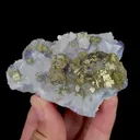 Natural Pyrite and Quartz, Mineral Specimen:Yaogangxian,Hunan (75*55*20MM) - image 3