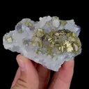 Natural Pyrite and Quartz, Mineral Specimen:Yaogangxian,Hunan (75*55*20MM) - image 1