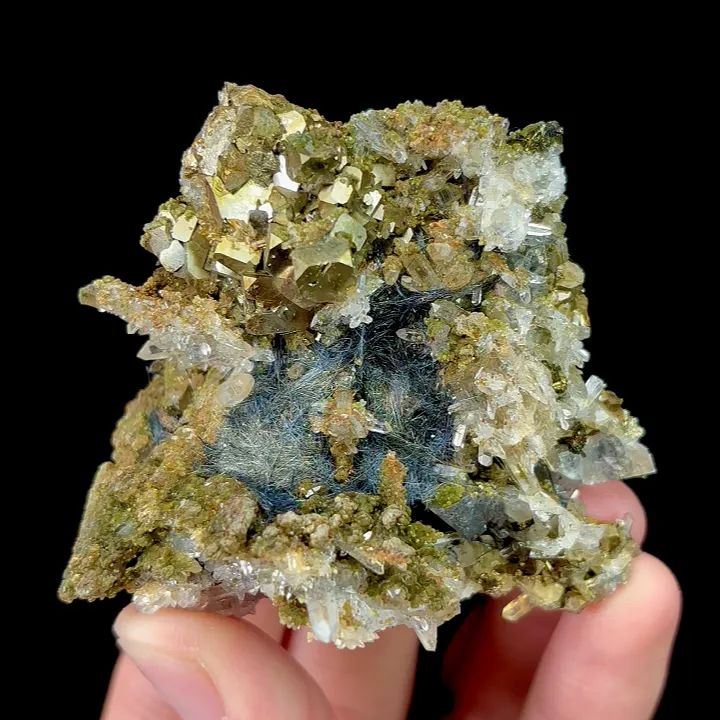Natural Pyrite and Sphalerite Mineral Specimen,High Quality Specimen:YAOGANGXIAN HUYAN,China (56*60*30mm) image