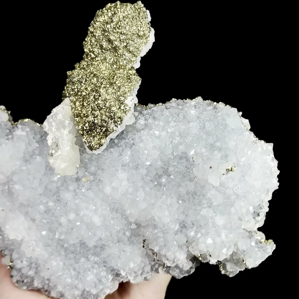 Natural Pyrite Quartz and Calcite Mineral Specimen,High Quality Specimen,LONGYAN,FUJIAN,CHINA(200*155*51mm) - image 2