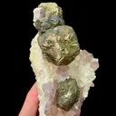 Natural Pyrite Sphere and Purple Fluorite, Mineral Specimen: Daye,Hubei (140*105*65MM) - image 3
