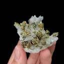 Natural Pyrite with Quartz and Calcite, Mineral Specimen:Fujian,China (55*40*35MM) - image 2