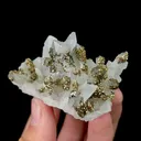 Natural Pyrite with Quartz and Calcite, Mineral Specimen:Fujian,China (55*40*35MM) - image 3