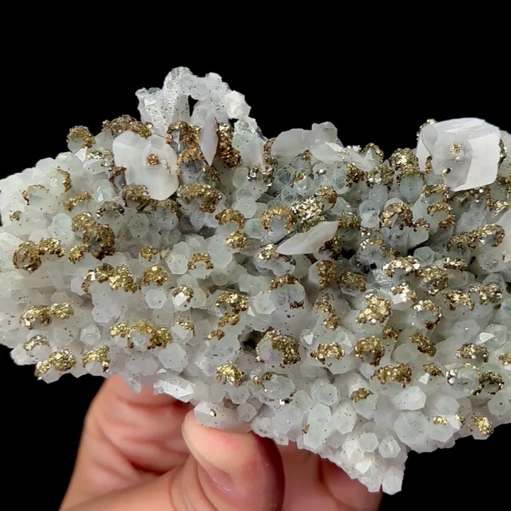 Natural Pyrite,Calcite and Crystal,Cluster Mineral Specimen:FUJIAN (135*45*25mm) - image 3