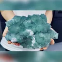 Natural QR Code Fluorite comes from Fujian,China 240*150*120MM - image 2