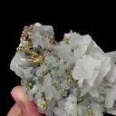 Natural Quartz and Calcite and Pyrite Symbiosis comes from Fujian,China 80*55*40MM - image 3