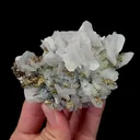 Natural Quartz and Calcite and Pyrite Symbiosis comes from Fujian,China 80*55*40MM - image 4