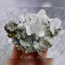 Natural Quartz and Calcite and Pyrite Symbiosis comes from Fujian,China 80*55*40MM - image 4