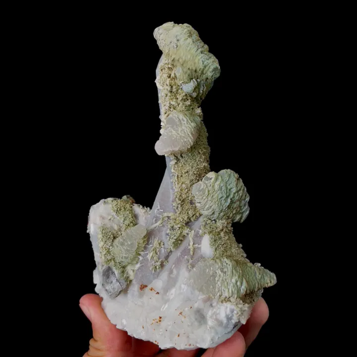 Natural Quartz and Calcite, Mineral Specimen: Inner Mongolia （110*70*130MM） image