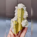 Natural Quartz and Calcite Symbiosis comes from Inner Mongolia,China 60*105*35MM - image 2