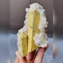 Natural Quartz and Calcite Symbiosis comes from Inner Mongolia,China 60*105*35MM - image 1
