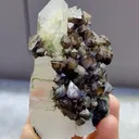 Natural Quartz and Scheelite coexist comes from Yaogangxian,Hunan 40*30*80MM - image 1
