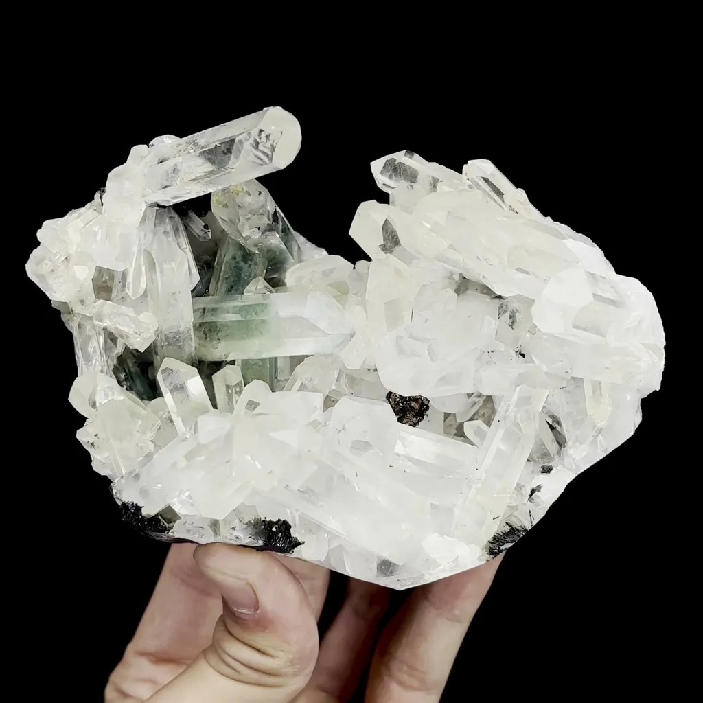 Natural Quartz and Specularite Mineral Specimen,High Quality Specimen,GUANGDONG,CHINA(129*86*79mm) image