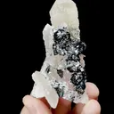 Natural Quartz and Specularite Mineral Specimen,High Quality Specimen,JINLONG,GUANGDONG,CHINA(42*32*76mm) - image 1