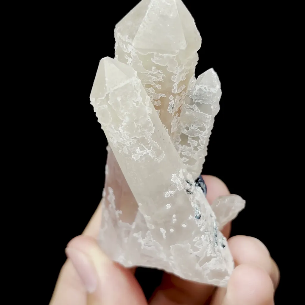 Natural Quartz and Specularite Mineral Specimen,High Quality Specimen,JINLONG,GUANGDONG,CHINA(42*32*76mm) - image 3