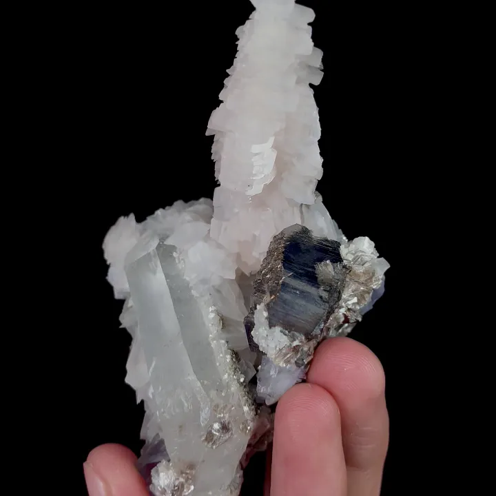 Natural Quartz, Calcite and Arsenopyrite, Mineral Specimen:Yaogangxian,Hunan (90*55*35MM) - image 3