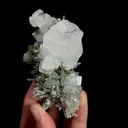 Natural Quartz Cluster and Calcite, Mineral Specimen: Inner Mongolia,China (45*80*70MM) - image 2