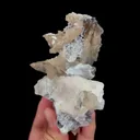 Natural Quartz Cluster and Calcite, Mineral Specimen: Inner Mongolia,China (60*95*65MM) - image 5