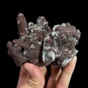 Natural Quartz Cluster and Calcite, Mineral Specimen: Inner Mongolia,China (85*65*50MM) - image 4