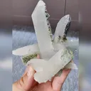 Natural Quartz Cluster and Calcite Symbiosis comes from Inner Mongolia，China 110*70*90MM - image 2
