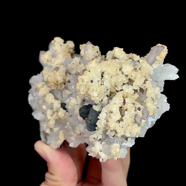 Natural Quartz Cluster and Dolomite, Mineral Specimen: Jiangxi,China (115*75*45MM) - image 2