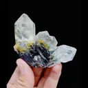 Natural Quartz Cluster and Specularite Symbiosis comes from Jinlong,Guangdong 75*60*30MM - image 5