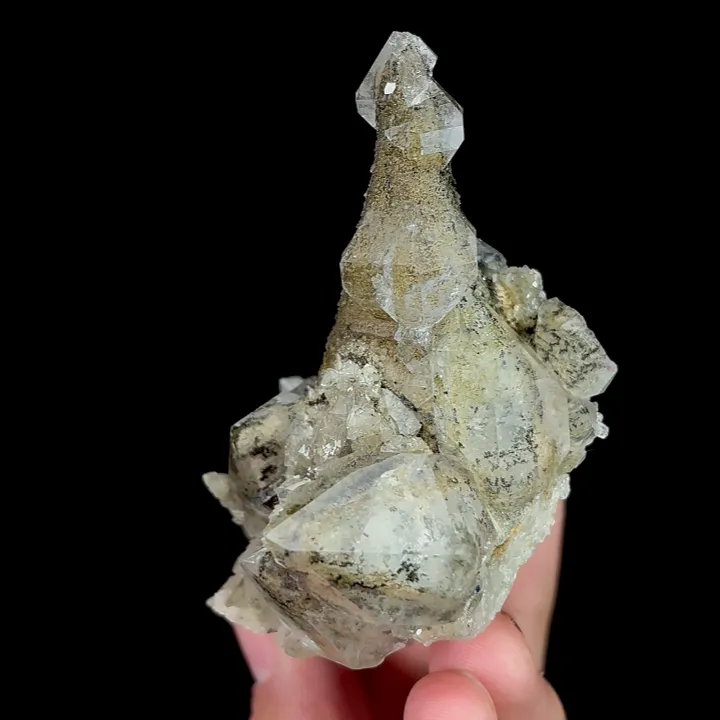 Natural Quartz Cluster, Mineral Specimen: Inner Mongolia,China (75*70*45MM) image