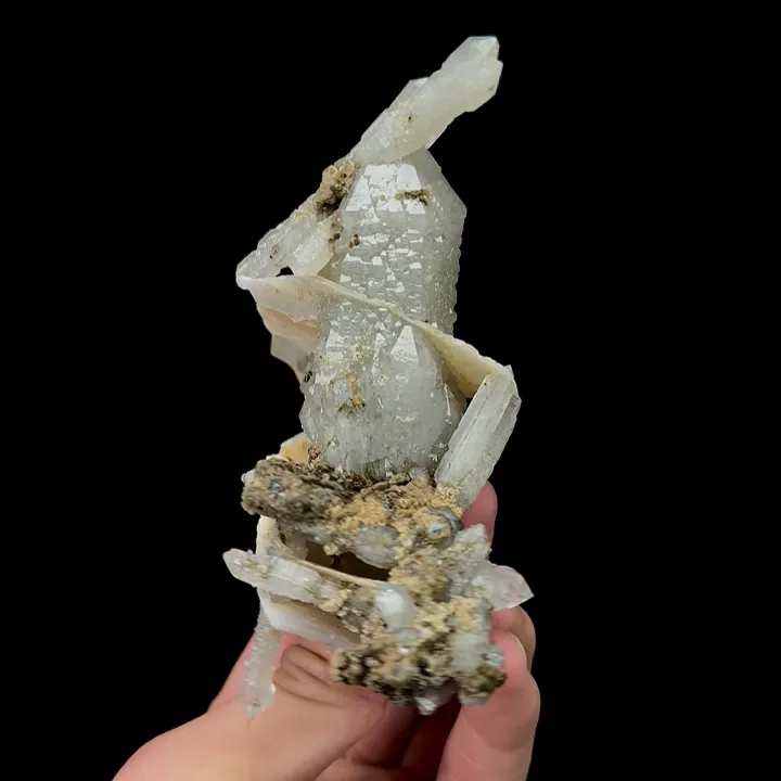 Natural Quartz Cluster, Mineral Specimen: Inner Mongolia,China (95*105*60MM) image