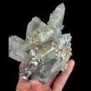 Natural Quartz Cluster with Fluorite and Arsenopyrite, Mineral Specimen:Yaogangxian,Hunan (85*70*125MM) - image 3