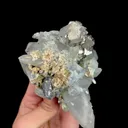 Natural Quartz Cluster with Fluorite and Arsenopyrite, Mineral Specimen:Yaogangxian,Hunan (85*70*125MM) - image 6