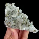 Natural Quartz Cluster with Pyrite and Calcite, Mineral Specimen:Fujian,China (105*55*30MM) - image 3