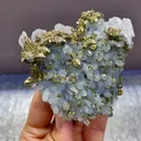 Natural Quartz Clusters and Pyrite Symbiosis comes from Fujian,China 90*80*40MM - image 2