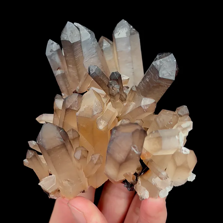 Natural Quartz Clusters and Specularite, Mineral Specimen: Inner Mongolia,China (120*60*80MM) image