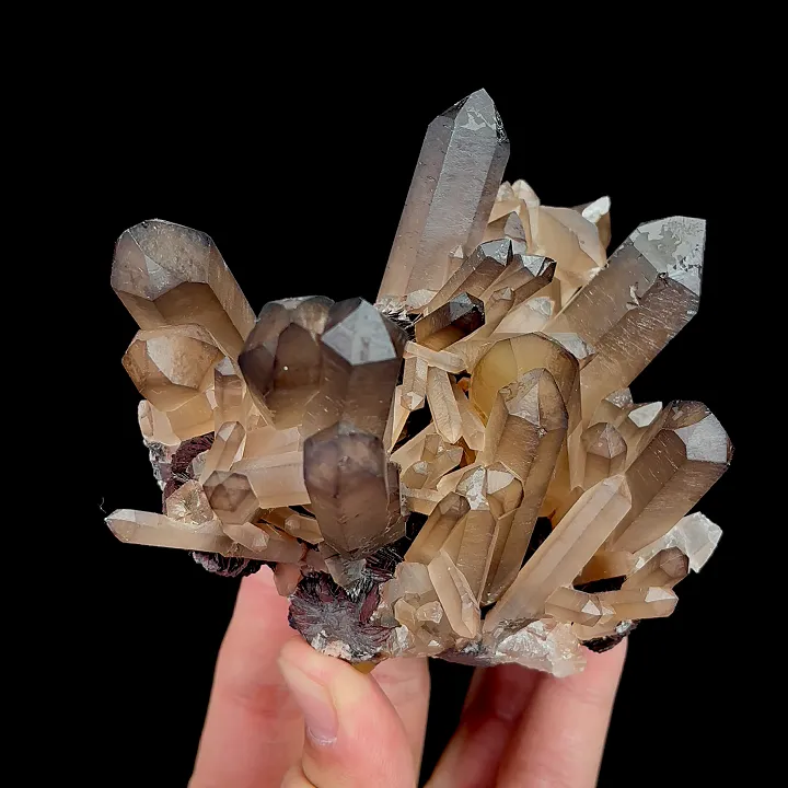 Natural Quartz Clusters and Specularite, Mineral Specimen: Inner Mongolia,China (120*60*80MM) - image 4