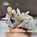 Natural Quartz Clusters and Specularite Symbiosis comes from Inner Mongolia,China 155*105*105MM - image 1