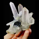 Natural Quartz Clusters and Specularite Symbiosis comes from Jinlong,Guangdong 80*50*75MM - image 3