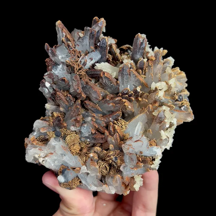 Natural Quartz Crystal Cluster Mineral Specimen,High Quality Specimen,ANHUI,CHINA(108*105*36mm) image