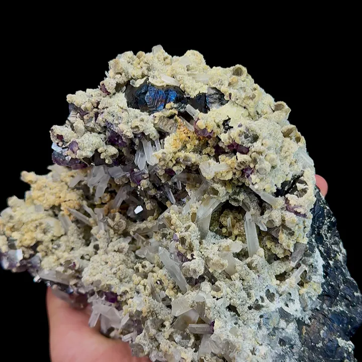 Natural Quartz, Fluorite and Arsenopyrite, Mineral Specimen: Inner Mongolia,China (180*130*70MM) - image 2