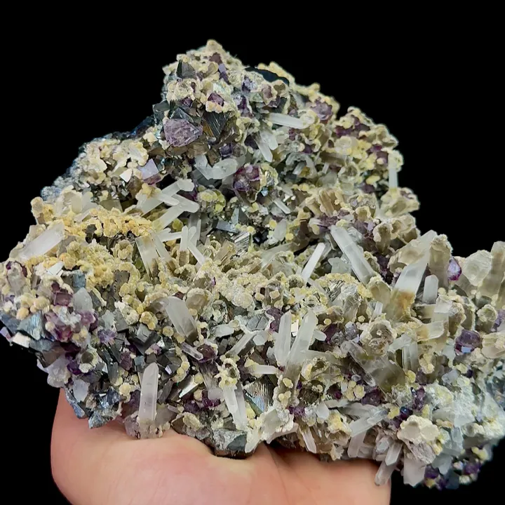 Natural Quartz, Fluorite and Arsenopyrite, Mineral Specimen: Inner Mongolia,China (180*130*70MM) - image 3