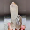 Natural Quartz Tower comes from Inner Mongolia,China 35*25*85MM - image 1