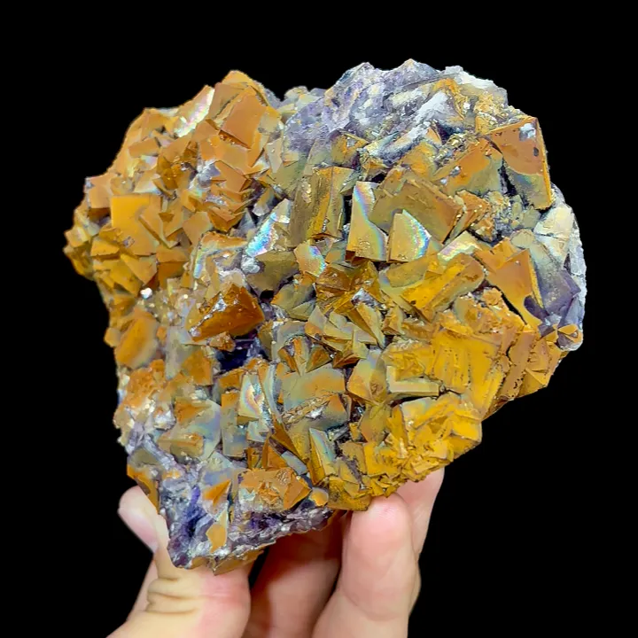Natural Rainbow Colored Fluorite, Mineral Specimen:Henan,China (125*105*35MM) - image 2